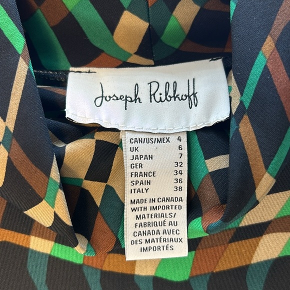 Joseph Ribkoff Abstract Print Top Dolman Sleeve O/S - Picture 7 of 13